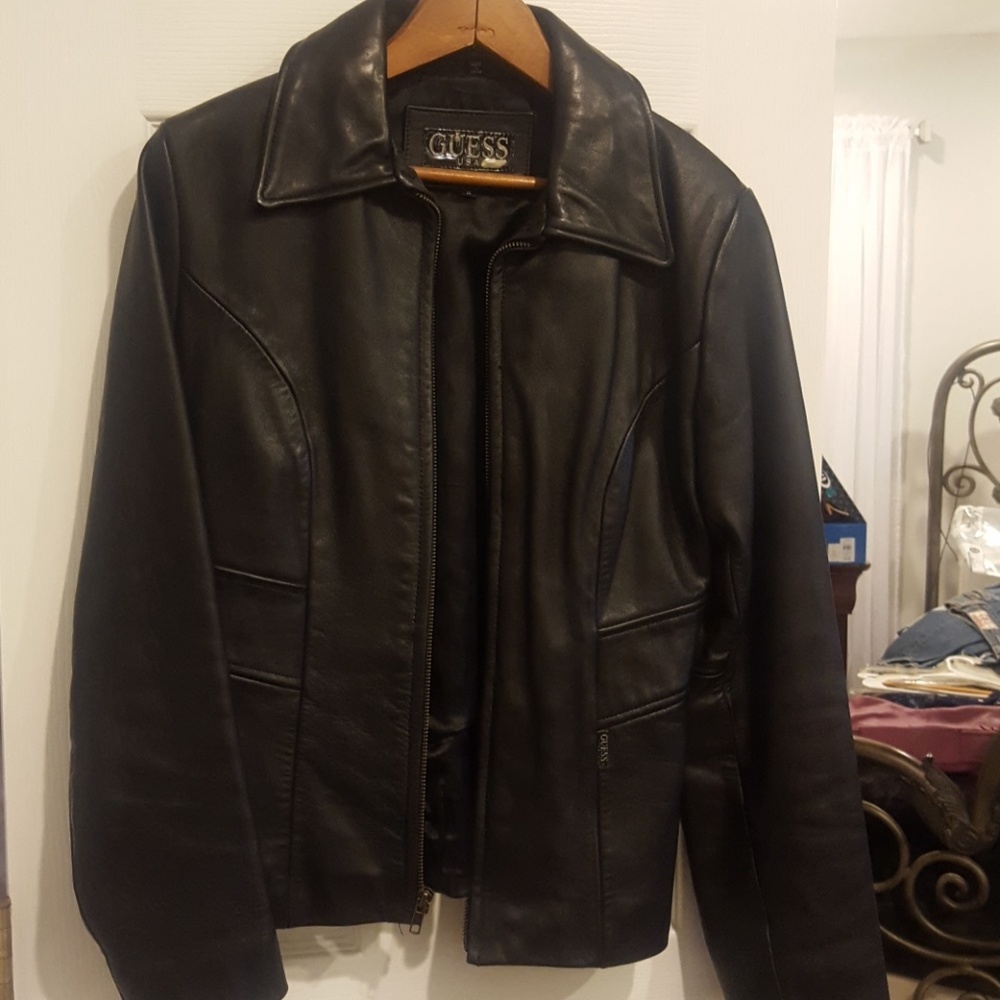 Guess leather jacket